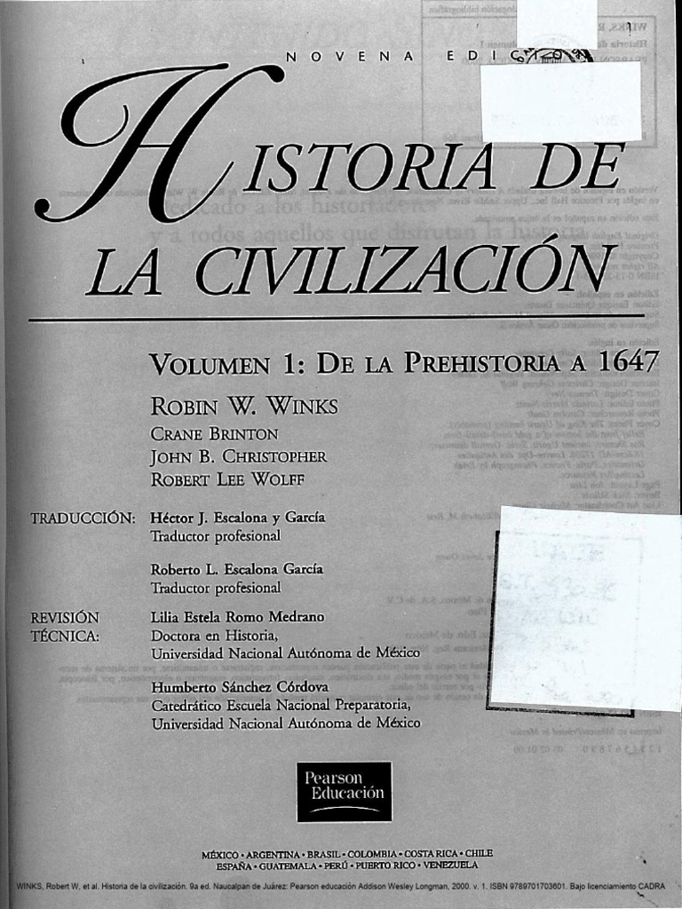 Historia de la Civilización - Winks | PDF | Compañías editoriales de ...