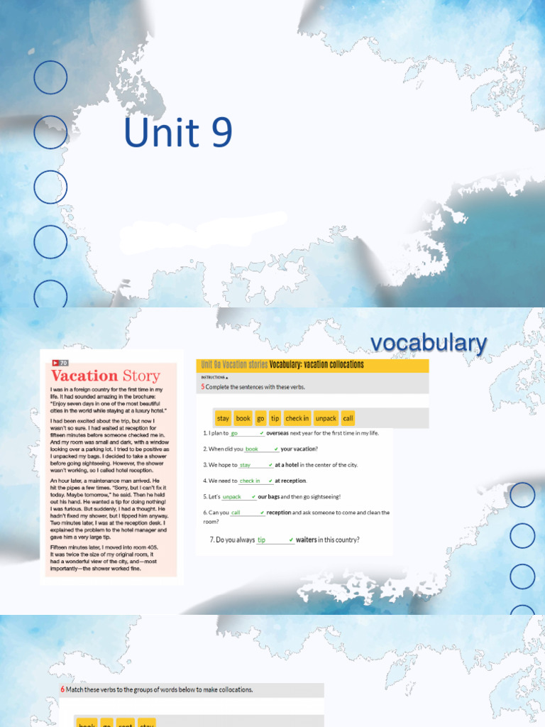 Unit 9 Vocabulary and Reading Guide | PDF