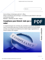 Compliance para Fintech - Artigo - Silva Lopes Advogados