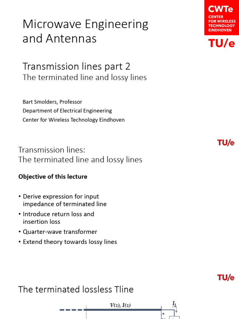 Terminated Transmission Lines Explained | PDF | Transmission Line ...