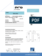 Ficha Tecnicallave Gaia Plus Alta 1.03.1302