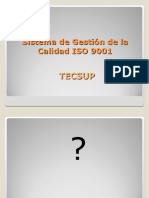 Aplicacion de La ISO 9001 - TECSUP -Kpbq