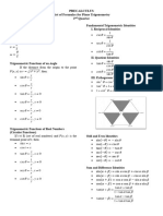 Precal Formulas 2