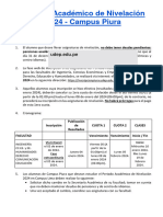 Aviso Periodo Académico de Nivelación 2024