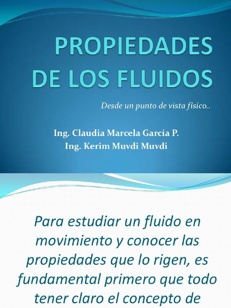 PDF Propiedades de Los Fluidos | PDF