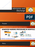 Nursing Admission and Discharge