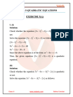 Selina Concise Mathematics Class 10 ICSE Solutions For Chapter 5 - Quadratic Equations