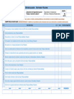 Autoevaluación Actitudes Valores