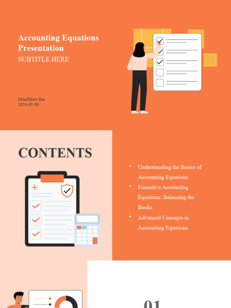 Accounting Equations Presentation | PDF | Accounting | Financial Services
