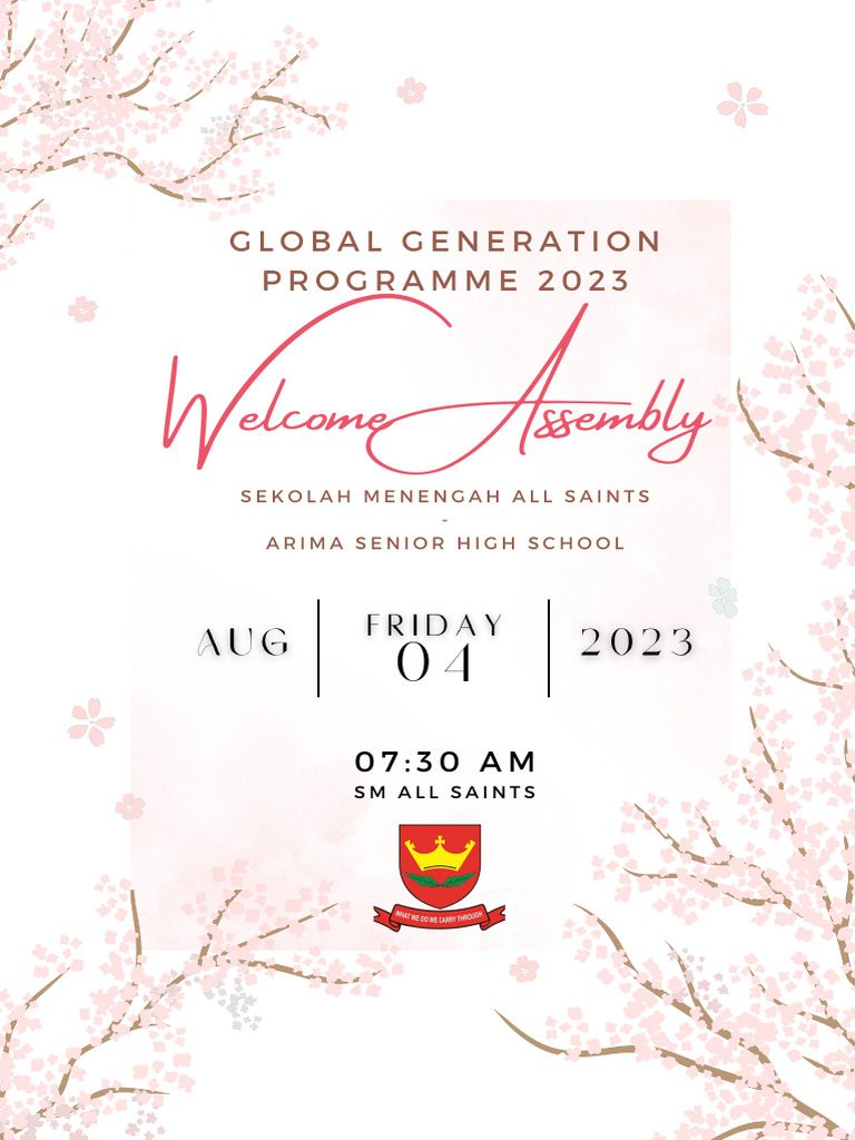 Welcome Assembly at Arima SHS | PDF