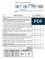 Formato de Autoevaluación Estudiantil V. 1.3, 2018-11-12