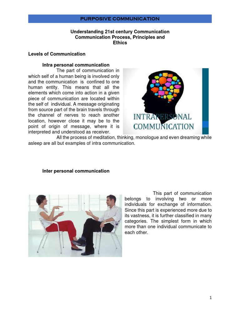 Understanding 21st Century Communication | PDF | Communication | Human ...