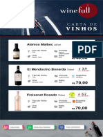 Carta de Vinhos Maio