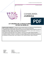 Ley Organica de La Fiscalia General Del Estado de Morelos