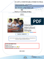 Guía de Interaprendizaje DE Lengua Y Literatura: Unidad Educativa Comunitaria Intercultural Bilingüe "Avila"