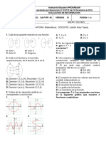 Evaluacion de Recuperacion Matemáticas 10