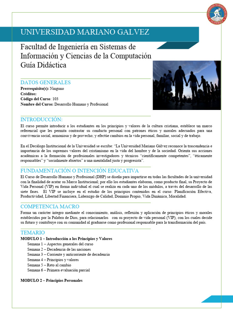 2024-103-Desarrollo Humano y Profesional | PDF | Evaluación