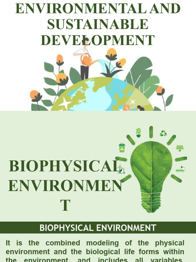 11 Environemental and Sustainable Development | PDF | Sustainability ...