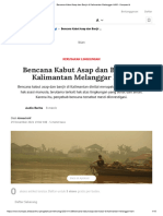 Bencana Kabut Asap Dan Banjir Di Kalimantan Melanggar HAM - Kompas - Id