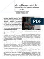 Caracteriza o Modelagem e Controle Do Movimento Rotacional de Uma Bancada Did Tica Birotor