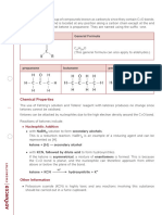 Ketones Homologous Series Information Sheet