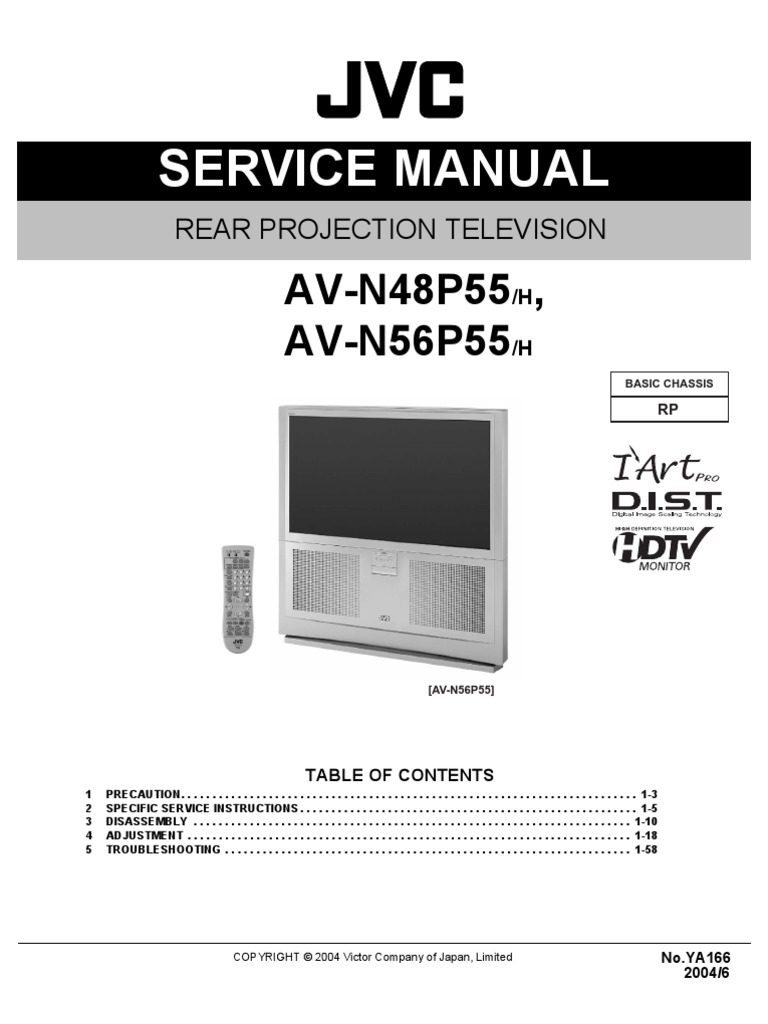Jvc Av - n48p55 Chasis Rp | High Voltage | Alternating Current .