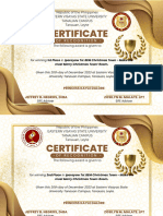 Certificate of Recognition