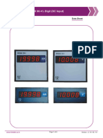 4.5 Digit DC Ammeter, Voltmeter (Size-48X96, 96X96)