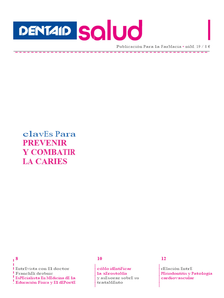 Salud Bucal Pdf Higiene Oral Ciencias De La Salud