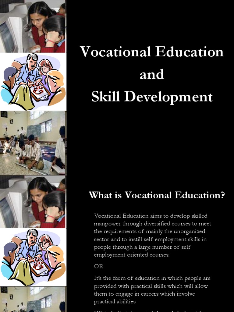 Vocational Education and Skill Development | PDF | Vocational Education ...