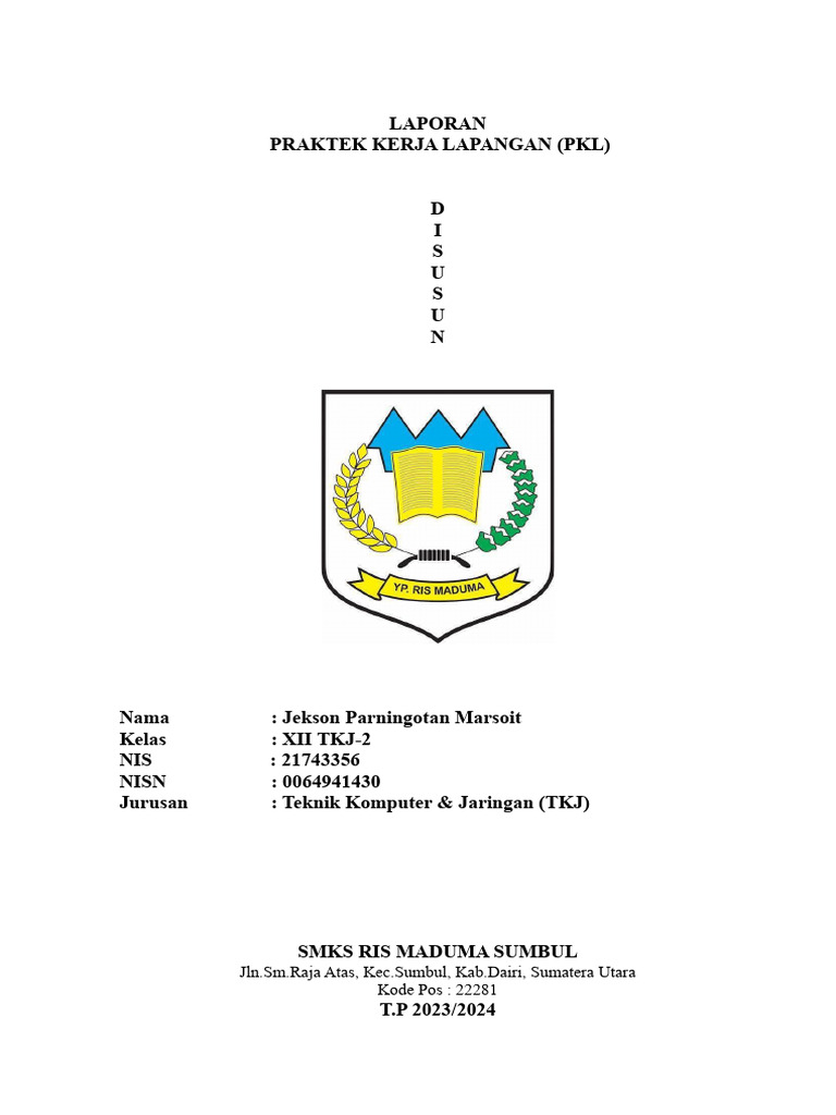 Laporan PKL Jekson 20231 | PDF