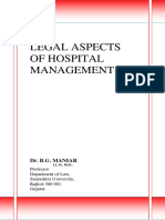 Legal Aspect of Hospital Management