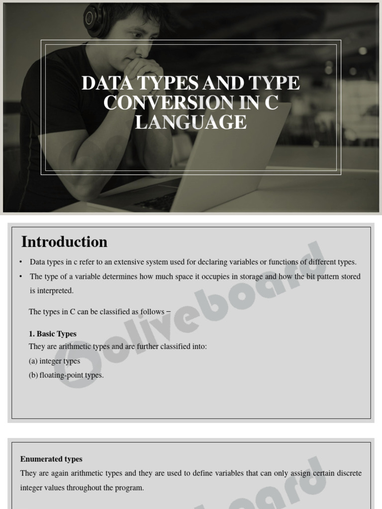 Data Types and Type Conversions.13103 | PDF | Data Type | C ...