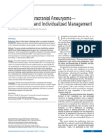 Unruptured Intracranial Aneurysms - Pathogenesis and Individualized Management