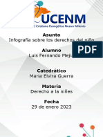 Infografia Sobre Los Derechos Del Nino