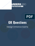 GK Questions For Design Entrance Exams