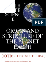 Origin and Structure of The Earth