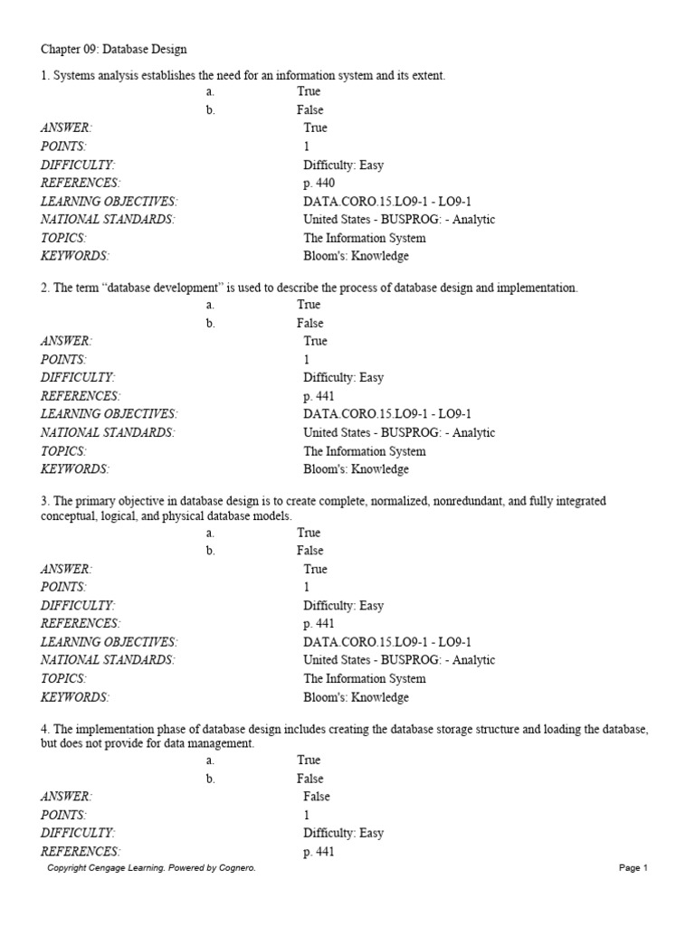 Chapter 09 Database Design | PDF