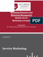 MRMM - L02 - Marketing Concepts - Marketing of Services