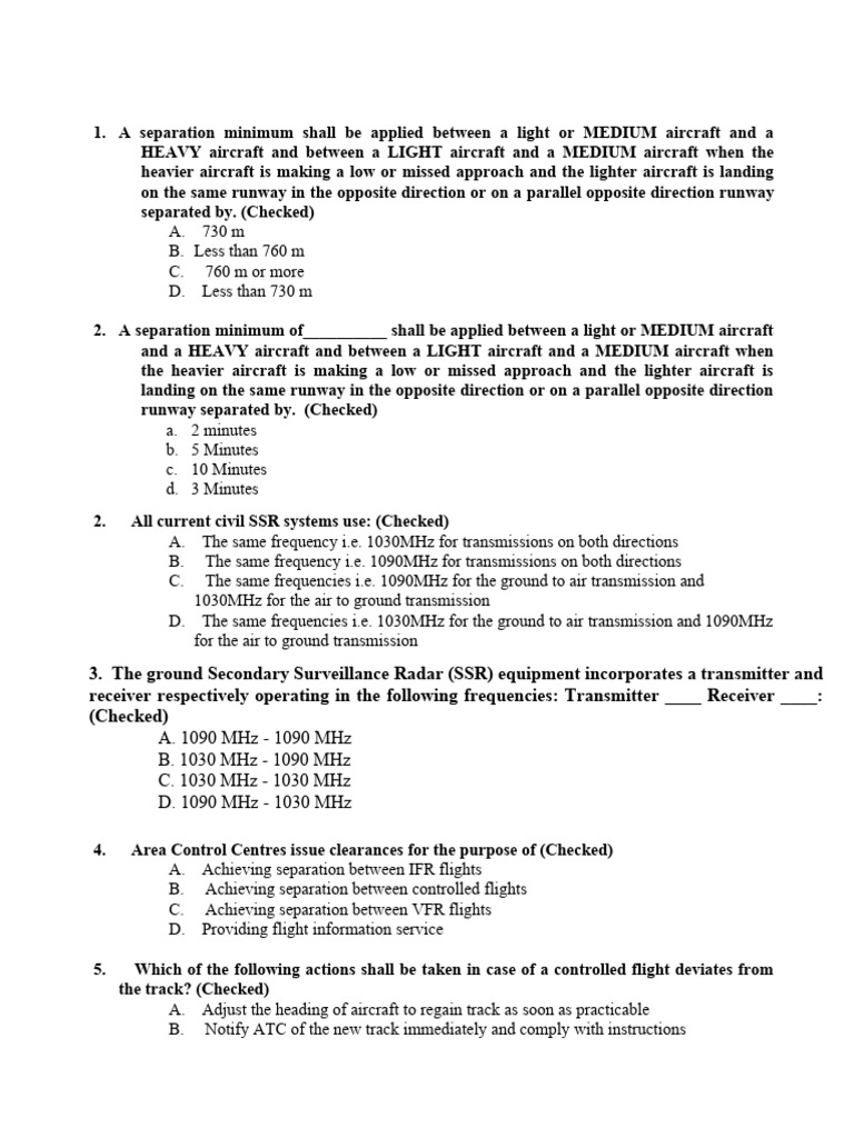 Aircraft Separation and Navigation Guidelines | PDF | Sea Level ...
