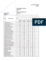 Kelas 3 NILAI PJOK