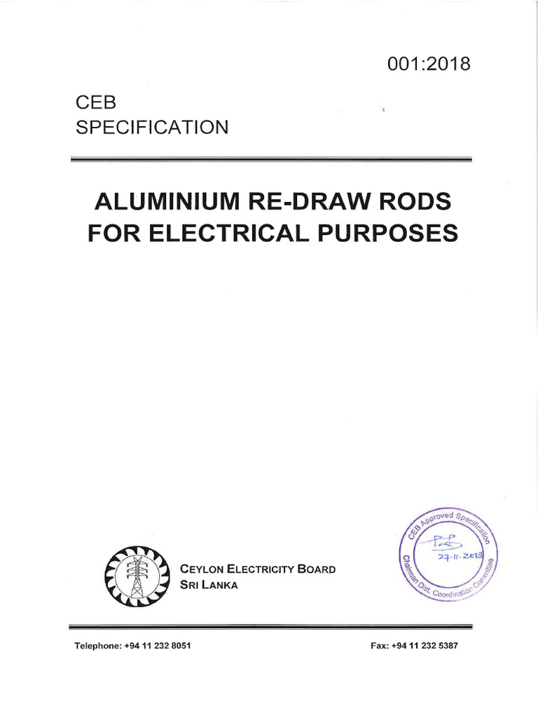 001 - 2018 Aluminium Re-Draw Rods | PDF