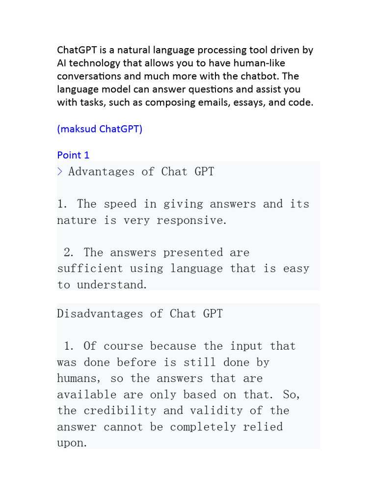 ChatGPT: Pros and Cons in Education | PDF | Career & Growth