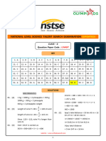 CL - 4 - NSTSE-2024-Paper-497 Key-Updated