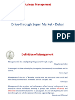 Drive-Through Super Market - Dubai: Business Management