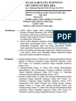 Surat Keputusan Kepala Kecamatan Kelara