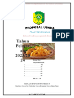 Proposal Usaha Makanan Non Pangan Hewani Produk Tunjang X-F