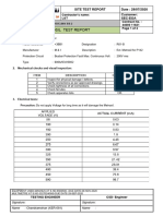 Metrosil Test Report: Site Test Report Date: 29/07/2020 Customer: Sec-Eoa Name of Substation