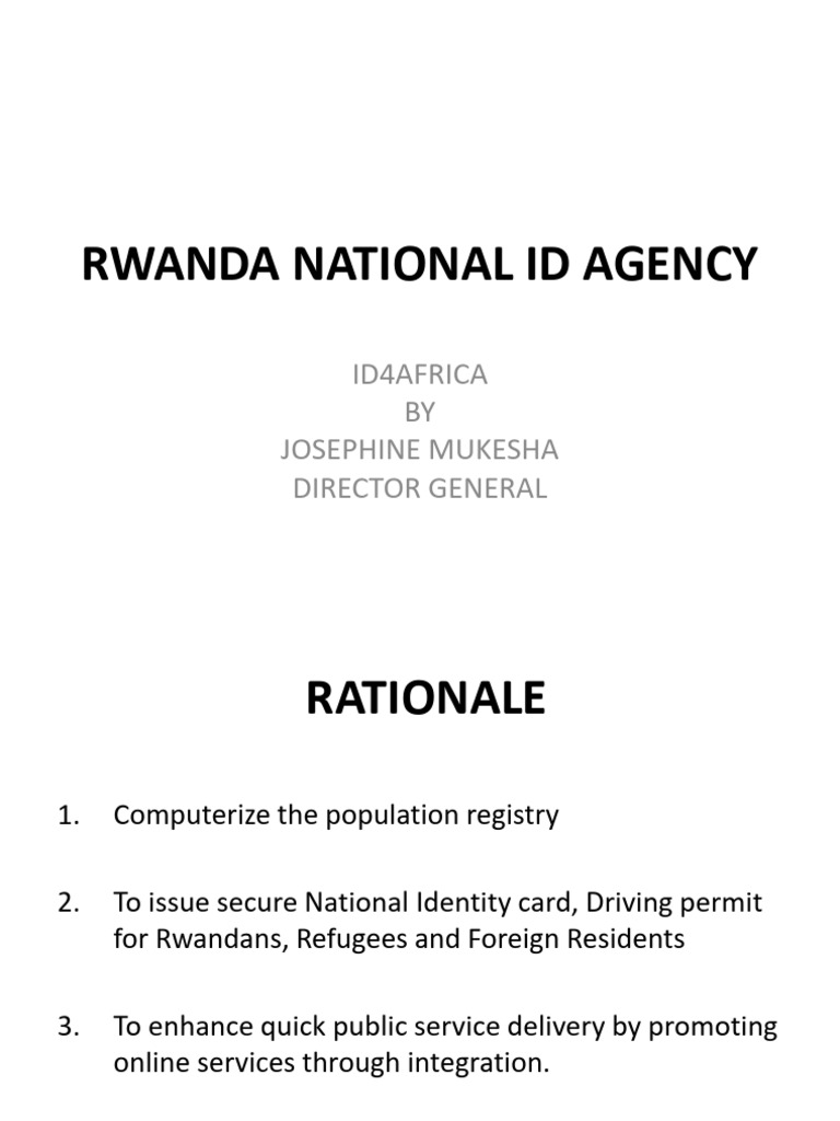 Rwanda National ID System Overview | PDF