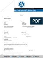 AUCA - Undegraduate Application Form Fillable